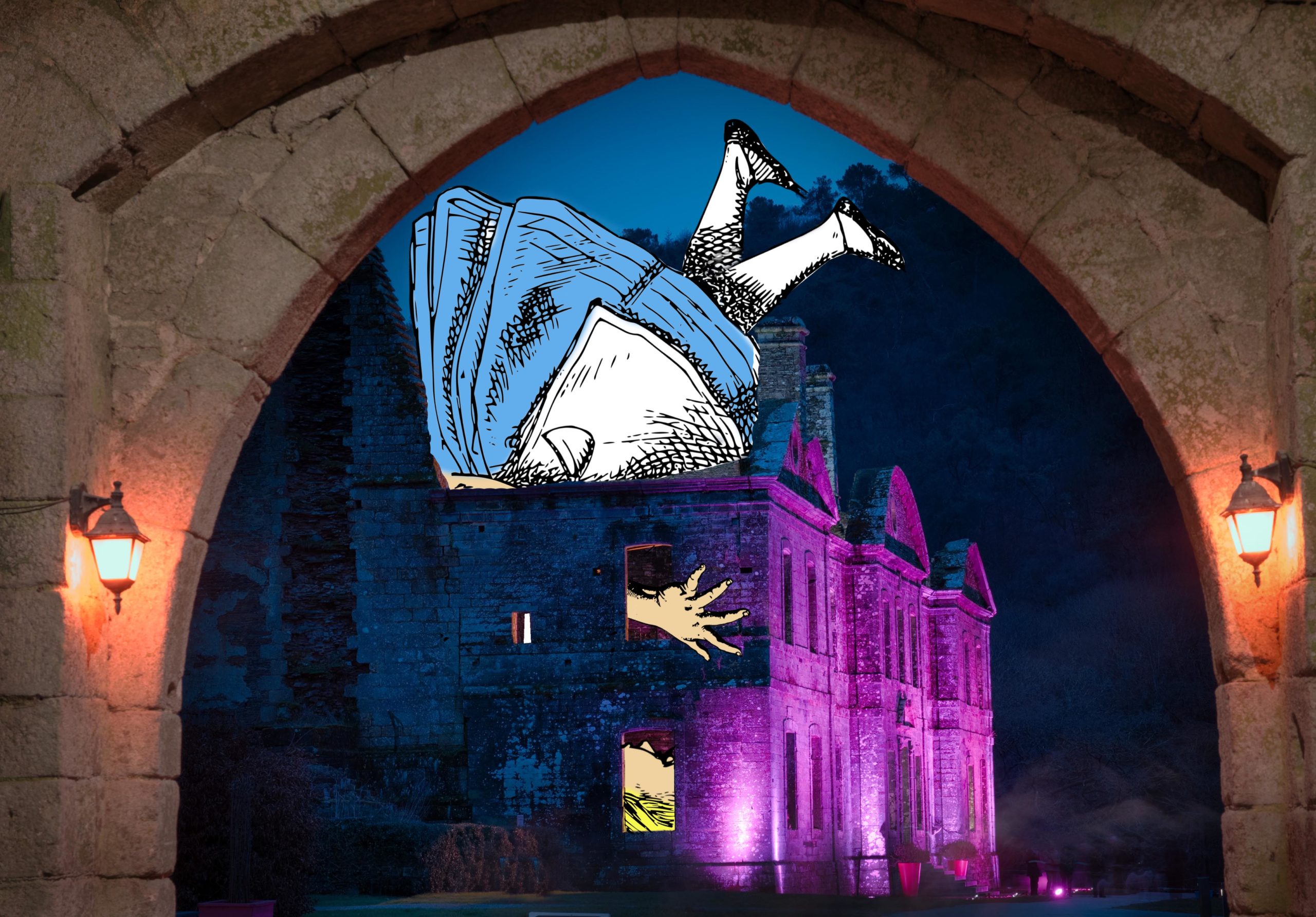 La tête dans l'abbaye