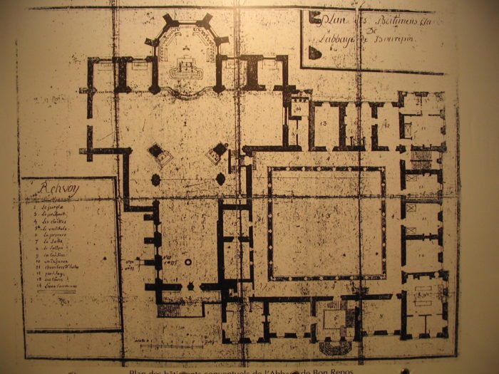 Plan of Bon-Repos Abbey